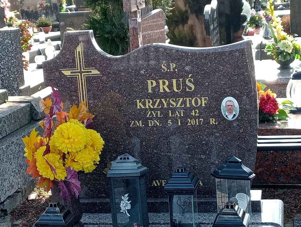Krzysztof Pruś 1974 Mszczonów - Grobonet - Wyszukiwarka osób pochowanych