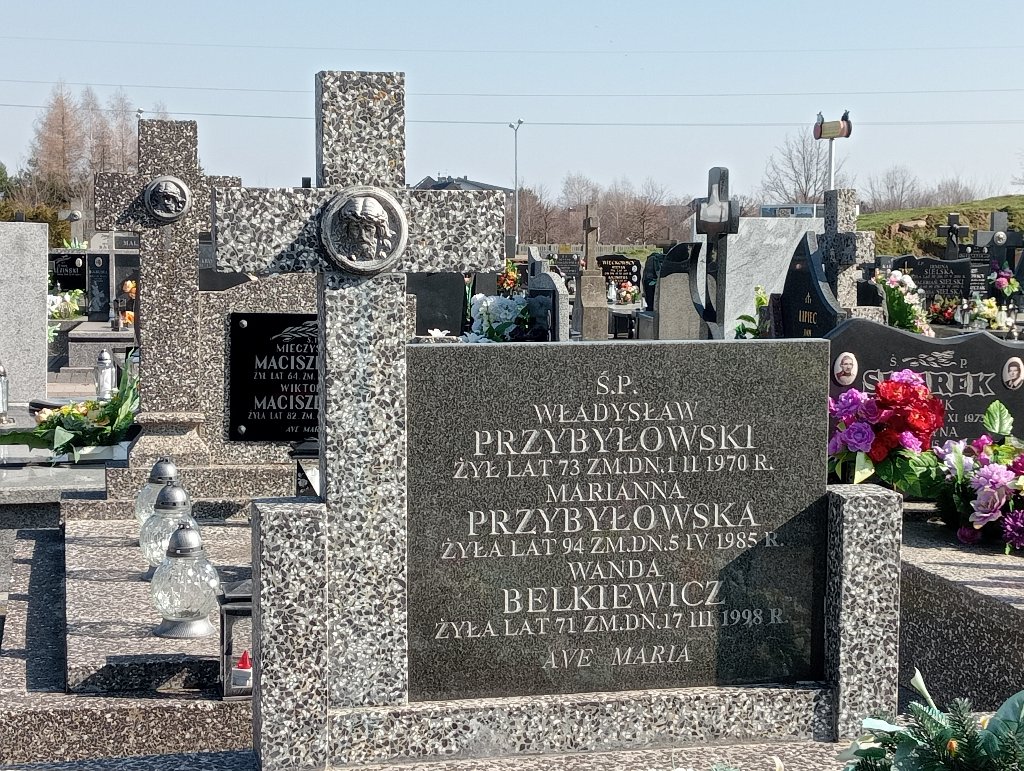 Marianna Przybyłowska Mszczonów - Grobonet - Wyszukiwarka osób pochowanych