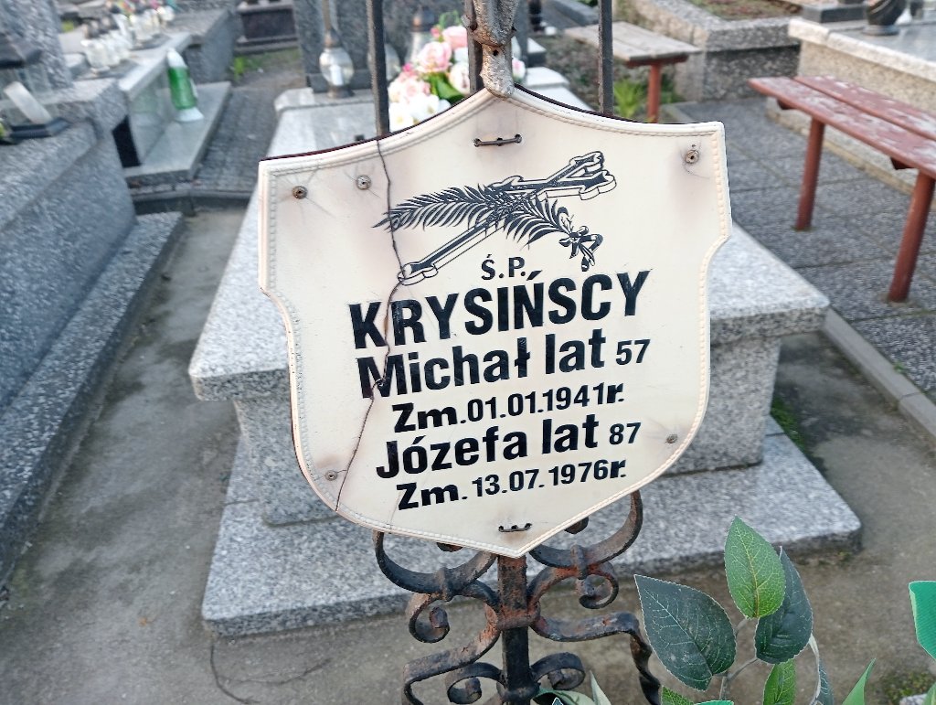 Józefa Krysińska Mszczonów - Grobonet - Wyszukiwarka osób pochowanych